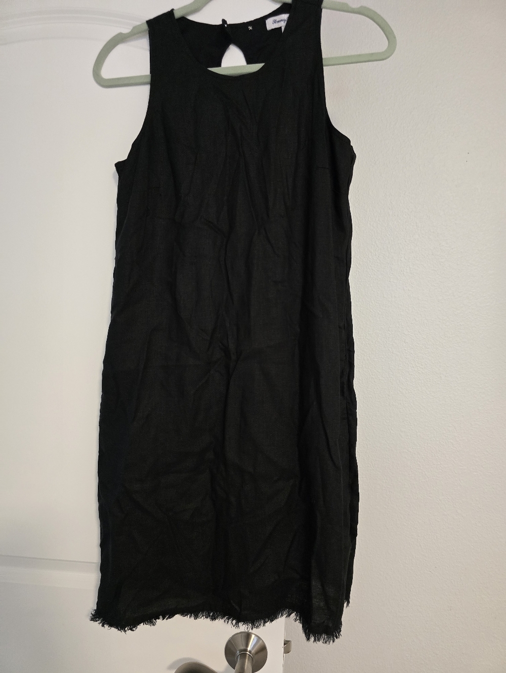 Tommy Bahama Sleeveless Black Linen Dress